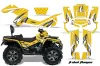 Can Am Outlander MAX 500 / 650 / 800 ATV Graphic Kit - 2006-2012 Tribal Flame Yellow