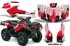 Can Am Outlander XMR / MAX / XT ATV Graphic Kit - 2006-2011 Carbon X Red