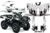Can Am Outlander XMR / MAX / XT ATV Graphic Kit - 2006-2011 Carbon X White