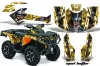 Can Am Outlander XMR / MAX / XT ATV Graphic Kit - 2006-2011 Mad Hatter Yellow