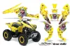 Can Am Renegade 500x/r / 800x/r ATV Graphic Kit - All Years Ed Hardy - Love Kills Yellow