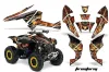 Can Am Renegade 500x/r / 800x/r ATV Graphic Kit - All Years Firestorm Black
