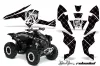 Can Am Renegade 500x/r / 800x/r ATV Graphic Kit - All Years Silver Star - Reloaded Black