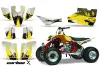 Cobra ECX 50 / 70 / 80 ATV Graphic Kit - All Years Carbon X Yellow
