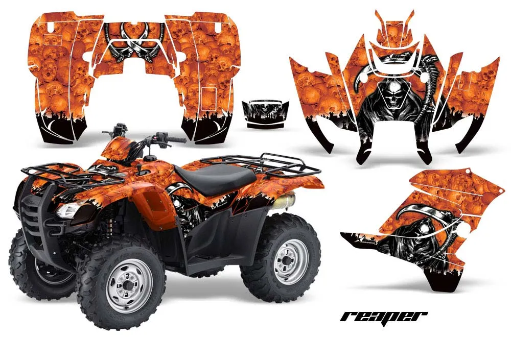 Honda Rancher AT ATV Graphic Kit - 2007-2013 Reaper Orange
