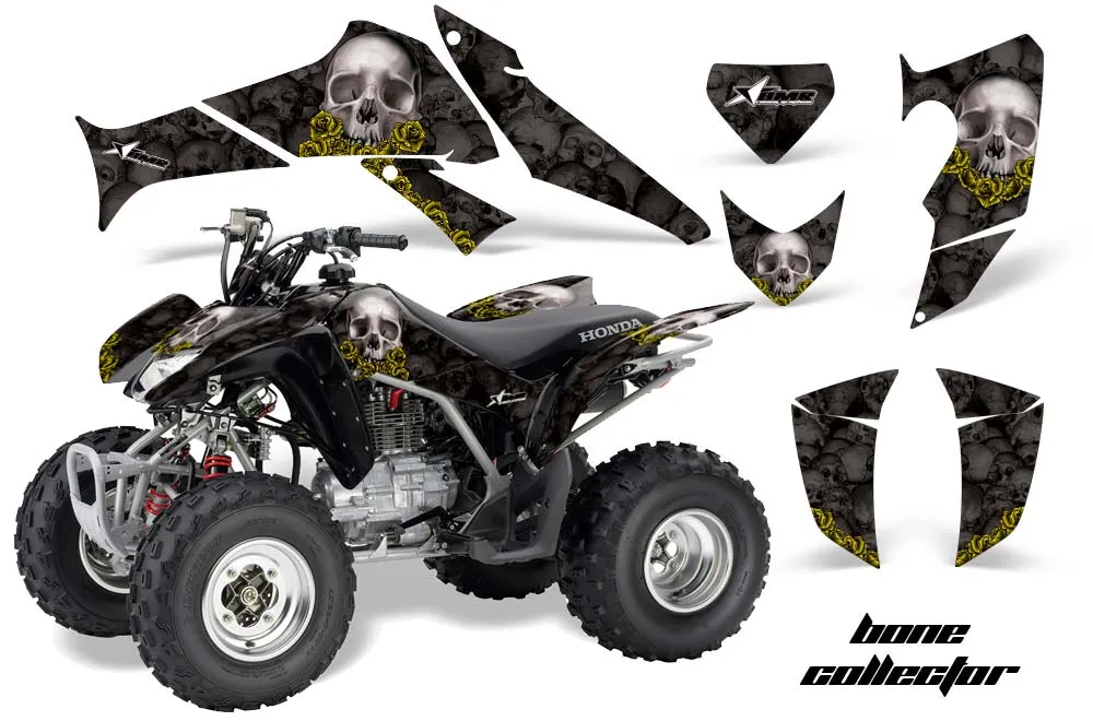 Honda TRX 250EX / 250R / 250X ATV Graphic Kit - 2006-2024 Bone Collector Yellow