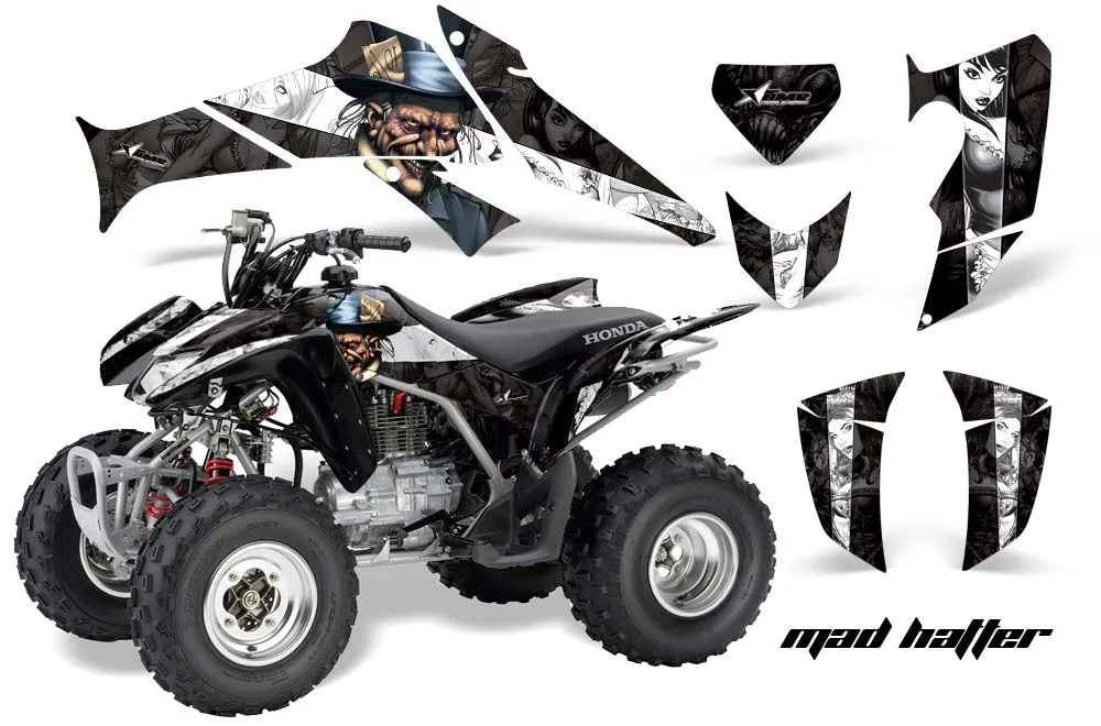 Honda TRX 250EX / 250R / 250X ATV Graphic Kit - 2006-2024 Mad Hatter Black