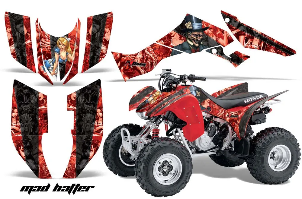 Honda TRX 300EX ATV Graphic Kit - 2007-2013 Mad Hatter Red