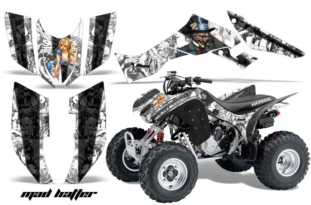 Honda TRX 300EX ATV Graphic Kit - 2007-2013 Mad Hatter White