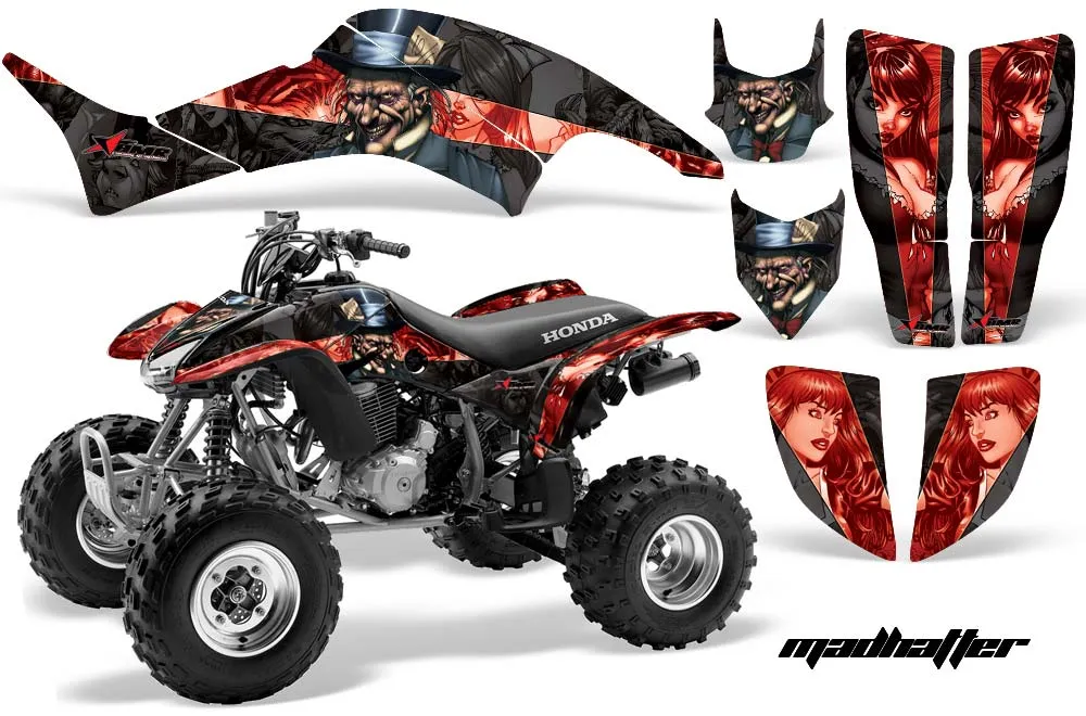 Honda TRX 400EX ATV Graphic Kit - 1999-2007 Mad Hatter Red