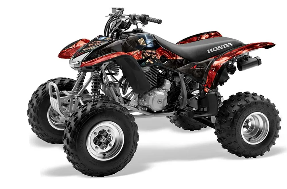 Honda TRX 400EX ATV Graphic Kit - 1999-2007 Mad Hatter Red