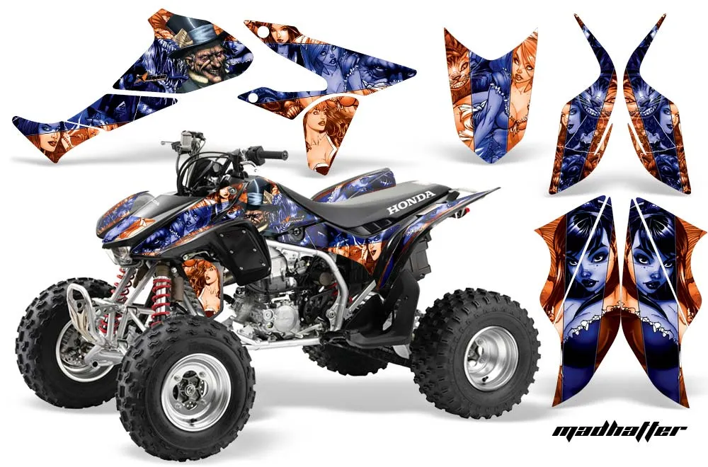 Honda TRX 450R ATV Graphic Kit - 2004-2016 Mad Hatter Blue