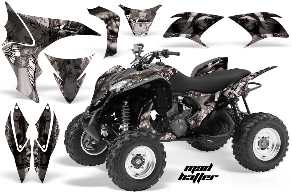 Honda TRX 700 XX ATV Graphic Kit - 2008-2015 Mad Hatter Black