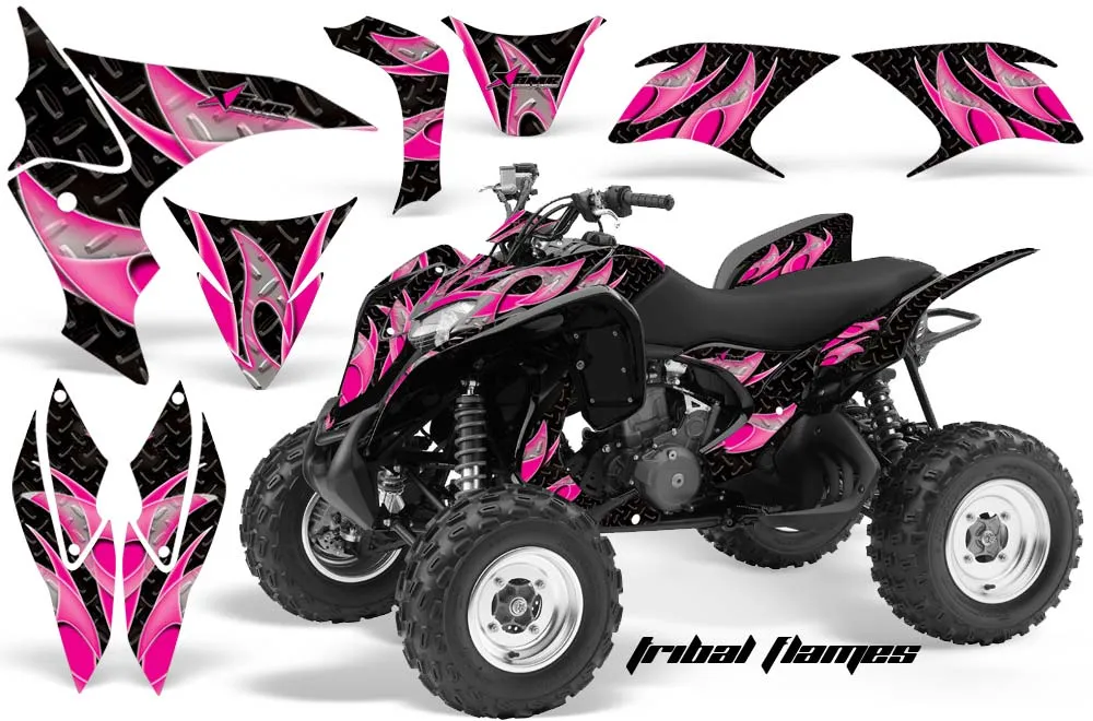 Honda TRX 700 XX ATV Graphic Kit - 2008-2015 Tribal Flames Pink