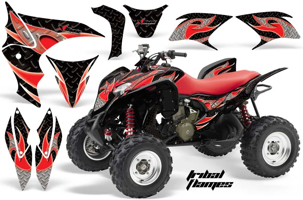 Honda TRX 700 XX ATV Graphic Kit - 2008-2015 Tribal Flames Red
