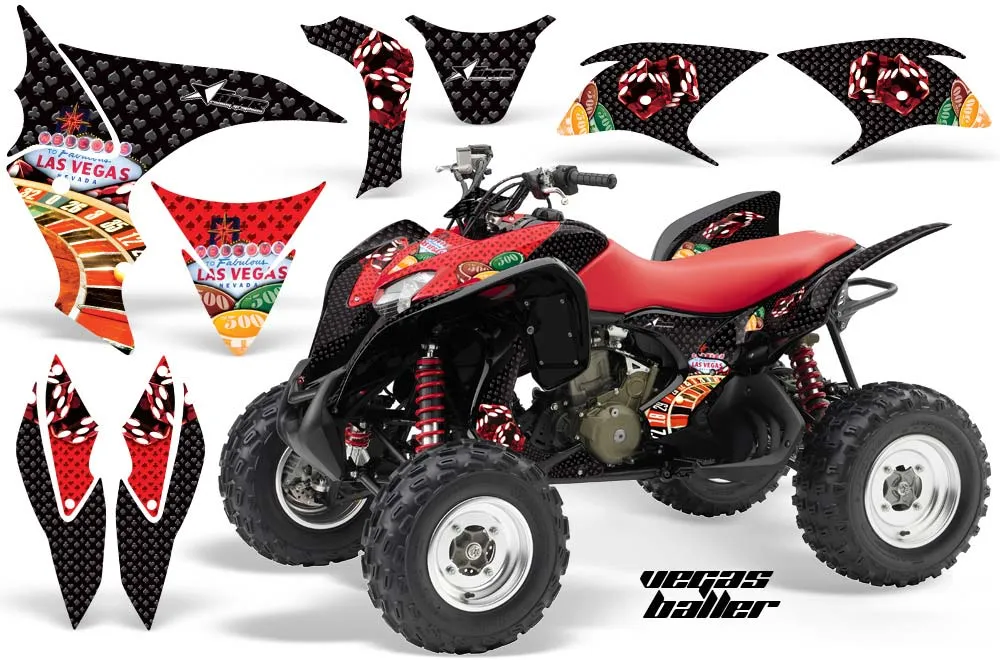 Honda TRX 700 XX ATV Graphic Kit - 2008-2015 Vegas Baller Red