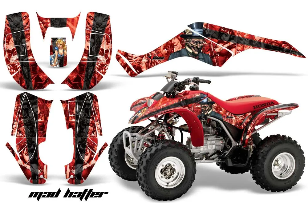 Honda TRX 90 ATV Graphic Kit - 2006-2019 Ed Hardy - Love Kills White