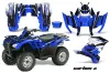 Honda Rancher AT ATV Graphic Kit - 2007-2013 Carbon X Blue
