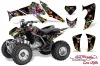 Honda TRX 250EX / 250R / 250X ATV Graphic Kit - 2006-2024 Ed Hardy - Love Kills Red