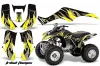Honda TRX 250EX / 250X ATV Graphic Kit - 2002-2005 Tribal Flames Yellow