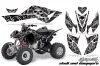 Honda TRX 400 EX ATV Graphic Kit - 2008-2016 Skulls and Hammers White