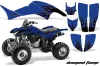 Honda TRX 400EX ATV Graphic Kit - 1999-2007 Diamond Flames Blue