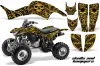 Honda TRX 400EX ATV Graphic Kit - 1999-2007 Skulls n Hammers Yellow