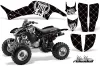 Honda TRX 400EX ATV Graphic Kit - 1999-2007 Silver Star - Reloaded Black