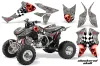 Honda TRX 450R ATV Graphic Kit - 2004-2016 Checkered Skull Red