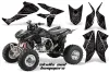Honda TRX 450R ATV Graphic Kit - 2004-2016 Skulls and Hammers Silver