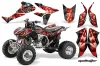 Honda TRX 450R ATV Graphic Kit - 2004-2016 Mad Hatter Red