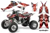 Honda TRX 450R ATV Graphic Kit - 2004-2016 Mad Hatter Red