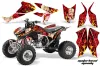 Honda TRX 450R ATV Graphic Kit - 2004-2016 Motorhead Mandy Red