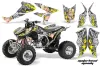 Honda TRX 450R ATV Graphic Kit - 2004-2016 Motorhead Mandy Silver