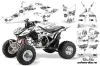 Honda TRX 450R ATV Graphic Kit - 2004-2016 Silver Star - Silverhaze Black