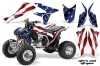 Honda TRX 450R ATV Graphic Kit - 2004-2016 Stars n Stripes Red