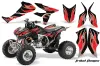 Honda TRX 450R ATV Graphic Kit - 2004-2016 Tribal Flames Red