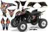 Honda TRX 700 XX ATV Graphic Kit - 2008-2015 Ed Hardy - Pirates Black
