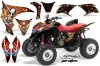 Honda TRX 700 XX ATV Graphic Kit - 2008-2015 Ed Hardy - Pirates Red