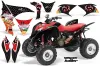 Honda TRX 700 XX ATV Graphic Kit - 2008-2015 Vegas Baller Red