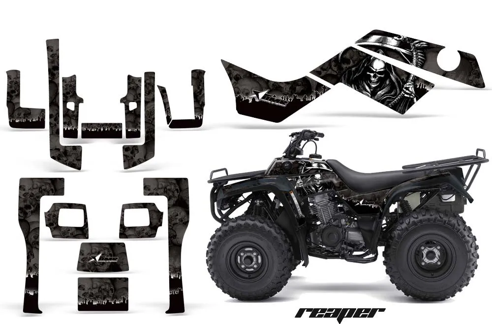 Kawasaki Bayou 220 / 250 / 300 ATV Graphic Kit - All Years Reaper Black