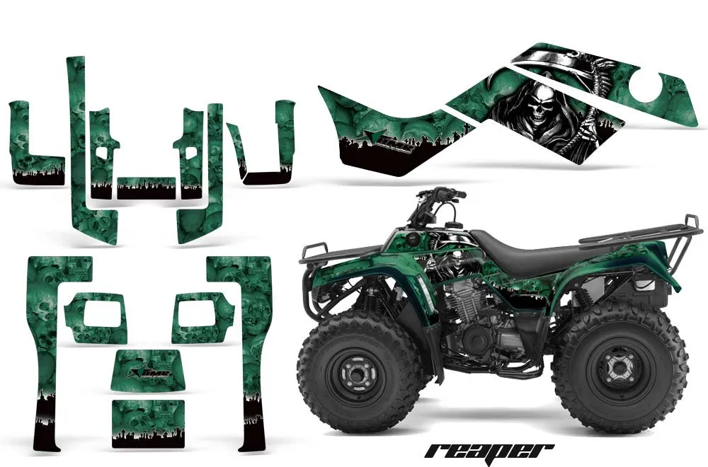 Kawasaki Bayou 220 / 250 / 300 ATV Graphic Kit - All Years Reaper Green
