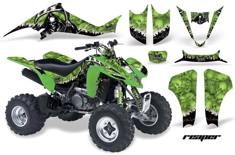 Kawasaki KFX 400 ATV Graphic Kit - 2003-2008 Reaper Green