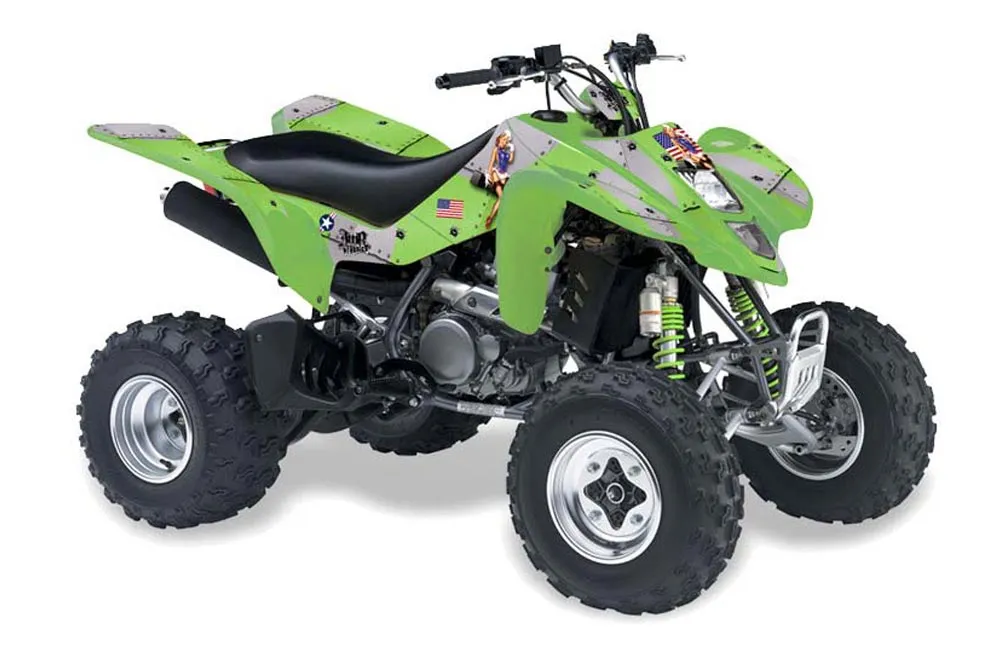Kawasaki KFX 400 ATV Graphic Kit - 2003-2008 T Bomber Green