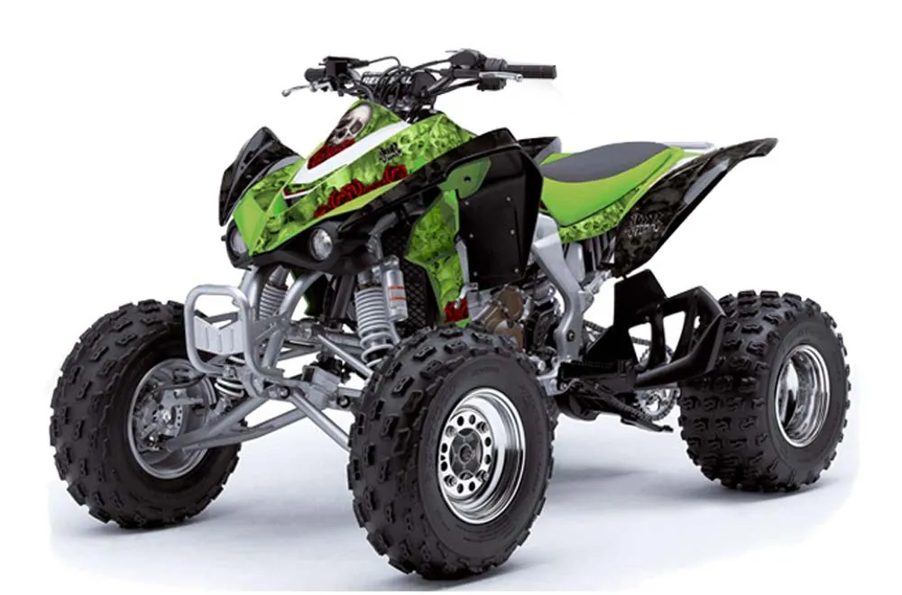 Kawasaki KFX 450 ATV Graphic Kit - 2008-2015 Bone Collector Green