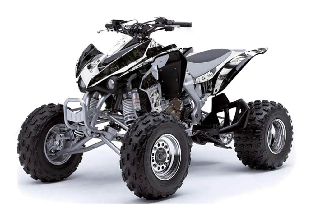 Kawasaki KFX 450 ATV Graphic Kit - 2008-2015 Mad Hatter Red