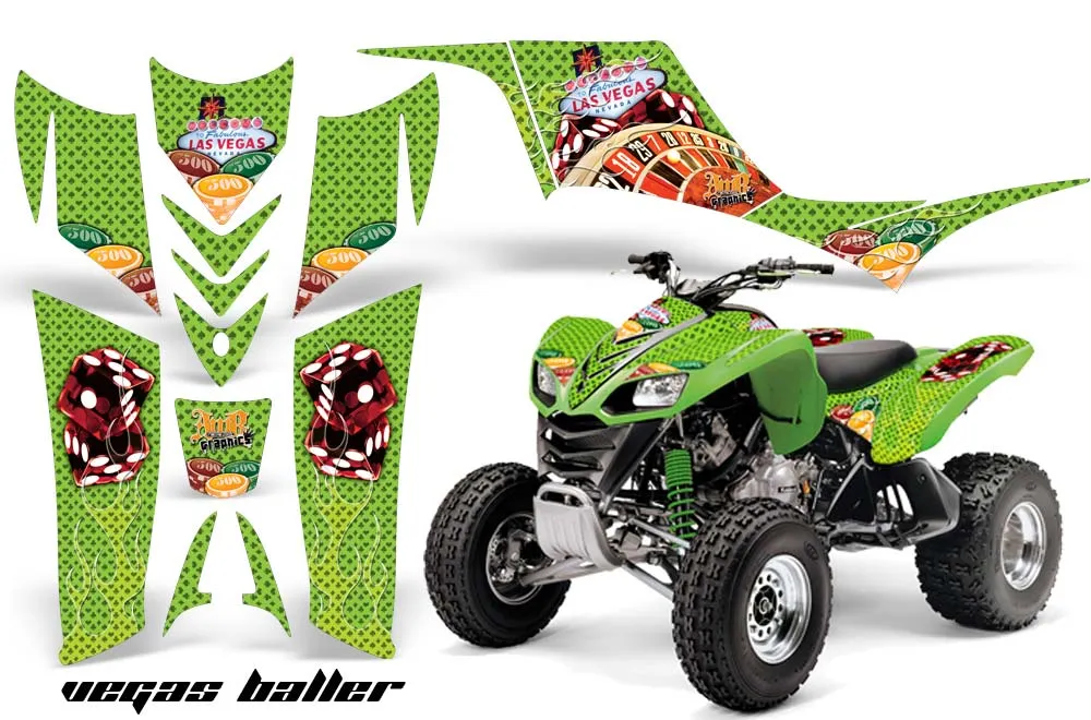 Kawasaki KFX 700 ATV Custom Graphic Kit - 2004-2009