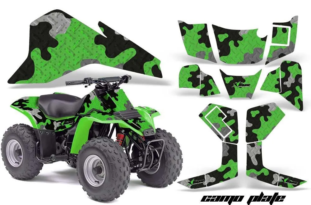 Kawasaki KFX 80 ATV Graphic Kit - 2003-2006 Camoplate Green