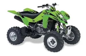 Kawasaki KFX 400 ATV Graphic Kit - 2003-2008 Diamon Flames Green
