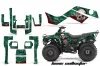 Kawasaki Bayou 220 / 250 / 300 ATV Graphic Kit - All Years Bone Collector Green